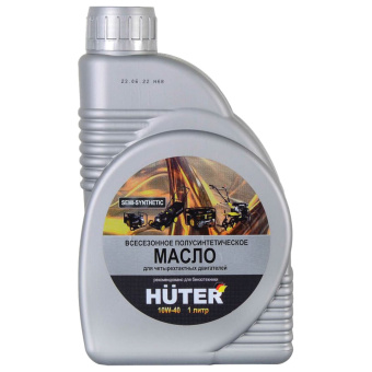 Полусинтетическое масло HUTER 10W-40, для 4-х тактных двигателей, 1 л, 73/8/1/1 за 1 930 ₽. Масла и смазки. Доставка по России. Без переплат!