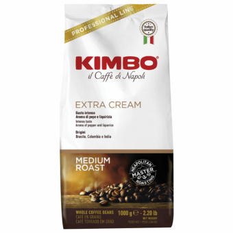 Кофе в зернах KIMBO "Extra Cream" 1 кг, ИТАЛИЯ за 3 478 ₽. Кофе зерновой. Доставка по России. Без переплат!