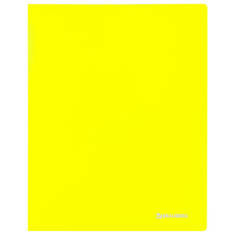 Папка 40 вкладышей BRAUBERG "Neon", 25 мм, неоновая желтая, 700 мкм, 227453 за 592 ₽. Папки с вкладышами (файлами). Доставка по России. Без переплат!