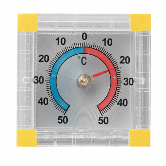 Термометр оконный биметаллический, крепление на липучку, диапазон от -50 до +50°C, ПТЗ, ТББ за 314 ₽. Термометры, гигрометры, спиртометры. Доставка по России. Без переплат!
