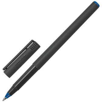 Ручка-роллер Uni-Ball II Micro, СИНЯЯ, корпус черный, узел 0,5 мм, линия 0,24 мм, UB-104 Blue за 244 ₽. Ручки-роллеры. Доставка по России. Без переплат!